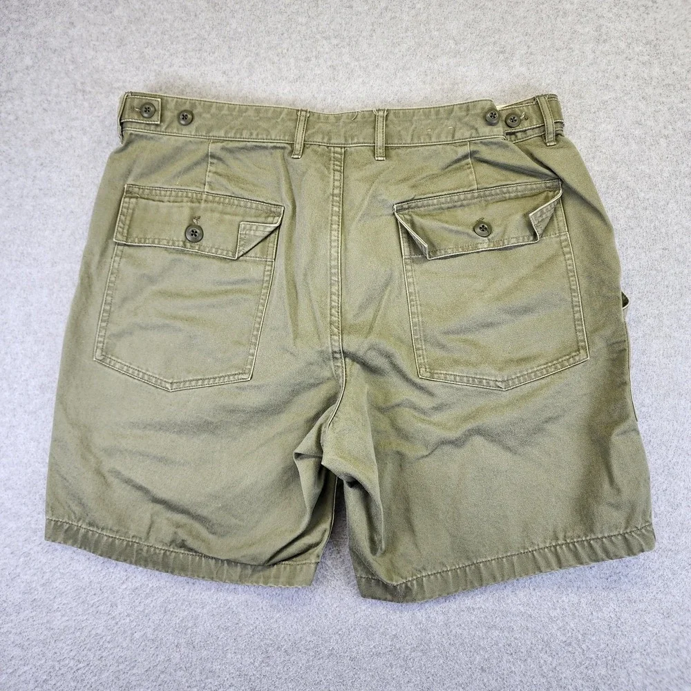 Wallace & Barnes Mens 35 Utility Shorts Green Military Army OG 107 Camp Fatigue